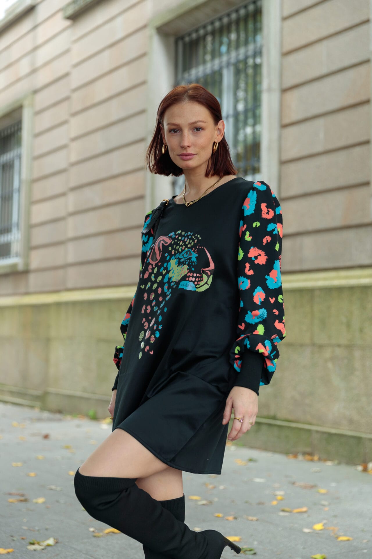 Vestido Abullonado Skull Tiger