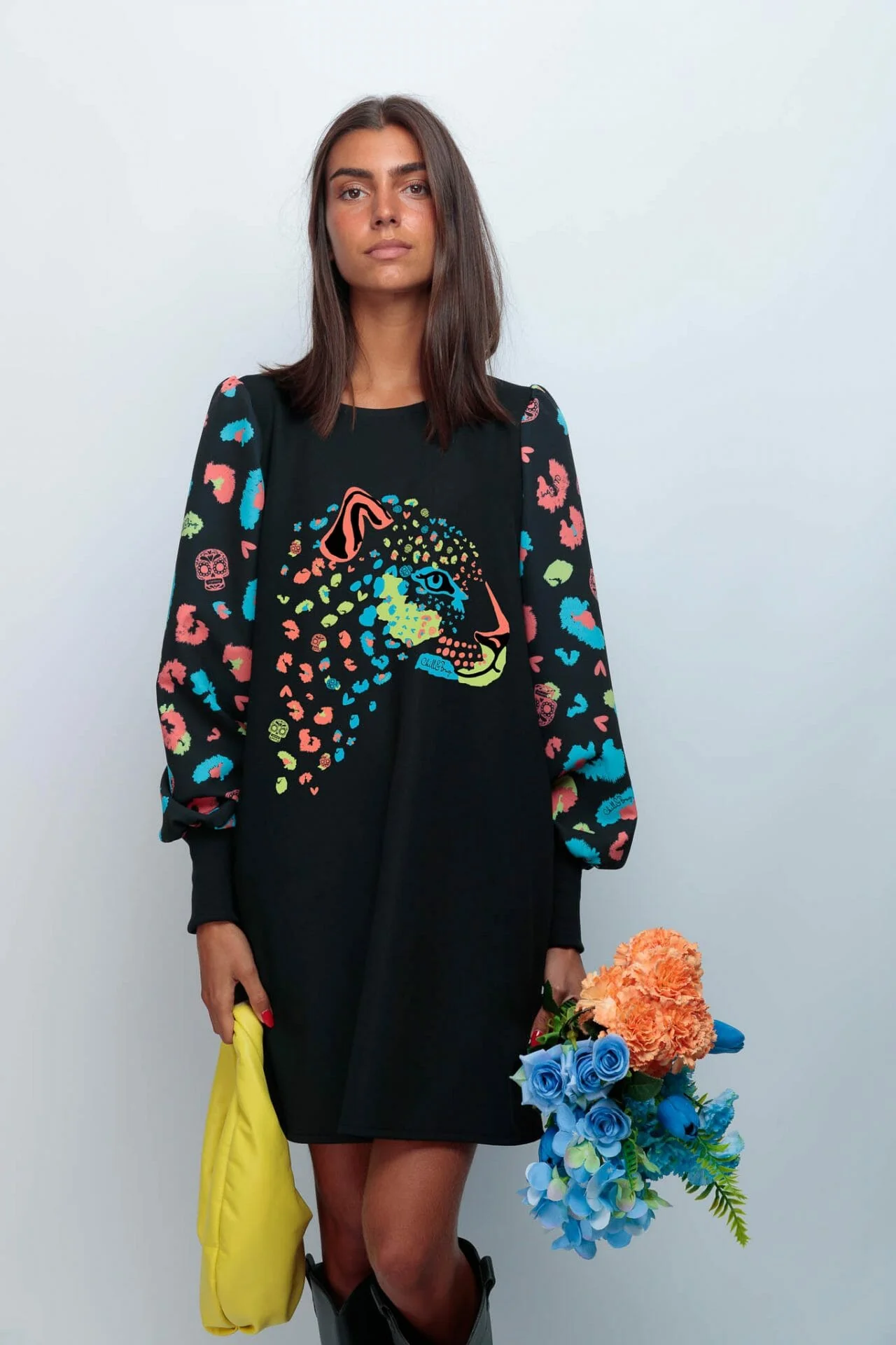 Vestido Abullonado Skull Tiger - Imagen 3