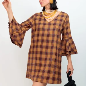 Vestido Maya Celta Mostaza