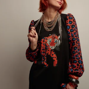 Vestido Abullonado Tigre Caye