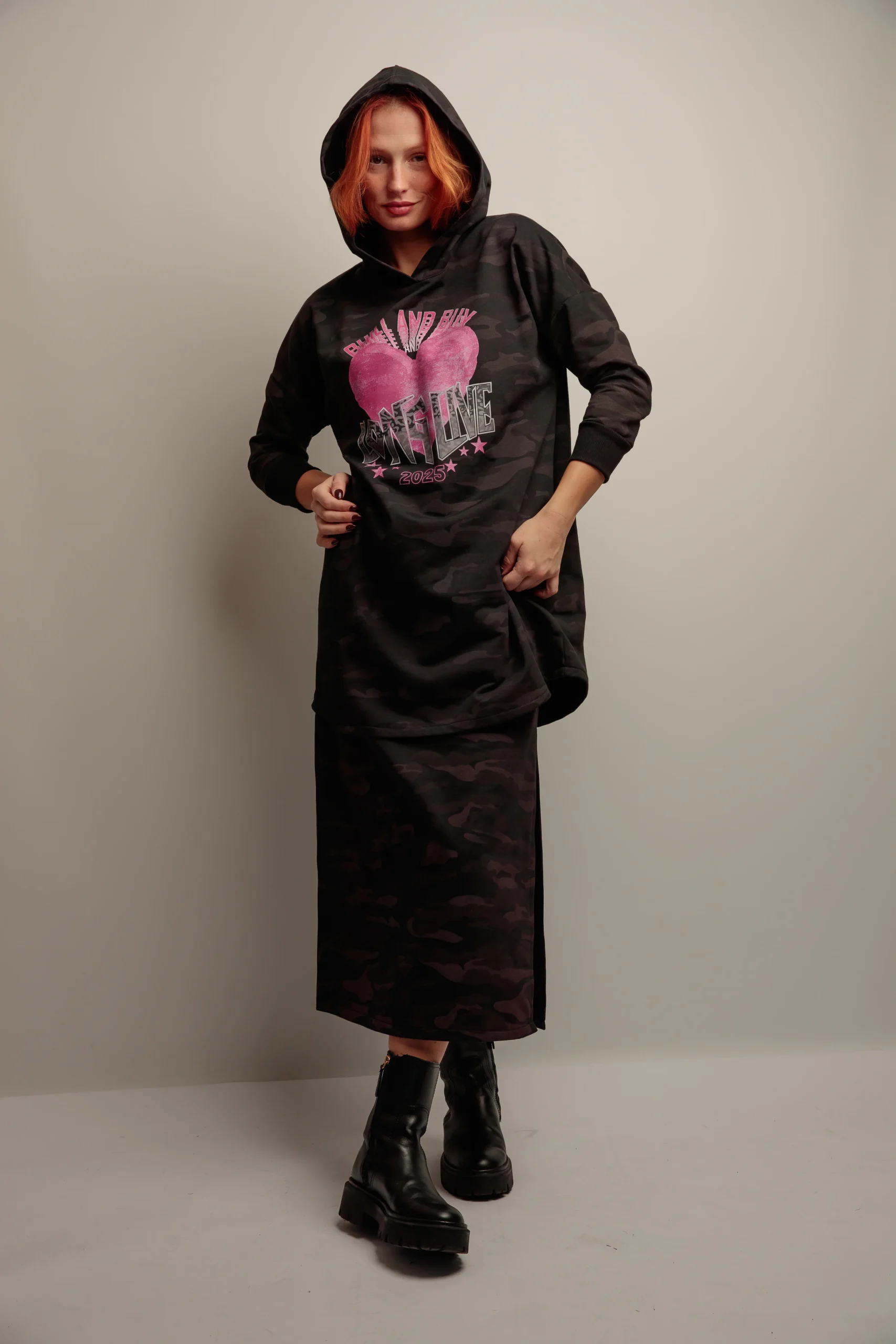 Vestido Capucha Corazón Live - Imagen 3