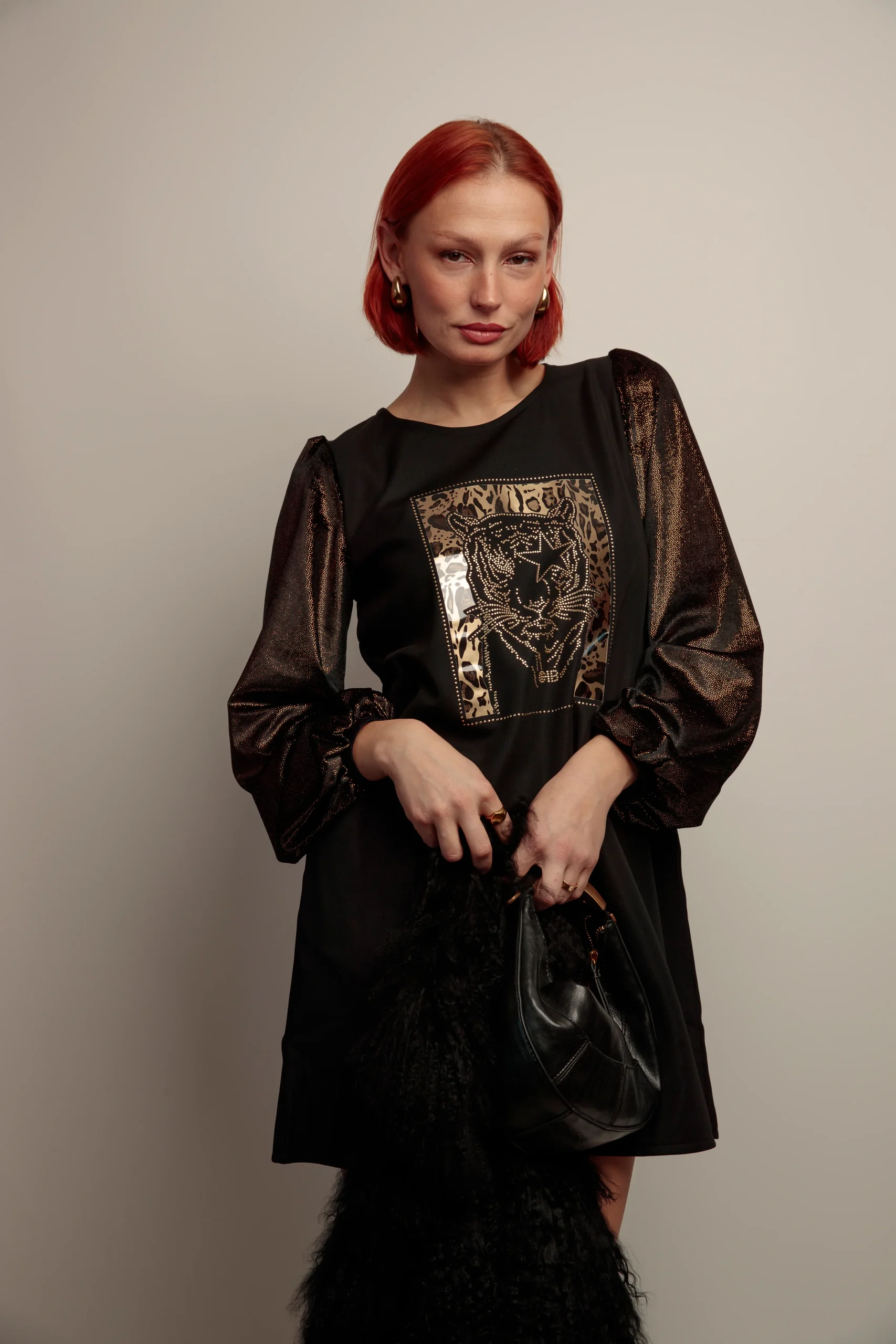 Vestido Amelia Tiger Strass - Imagen 4