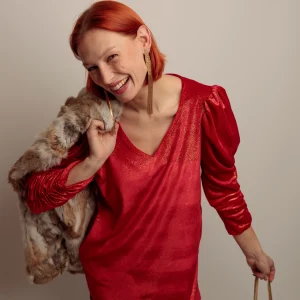 Vestido Pico Lupita Rojo