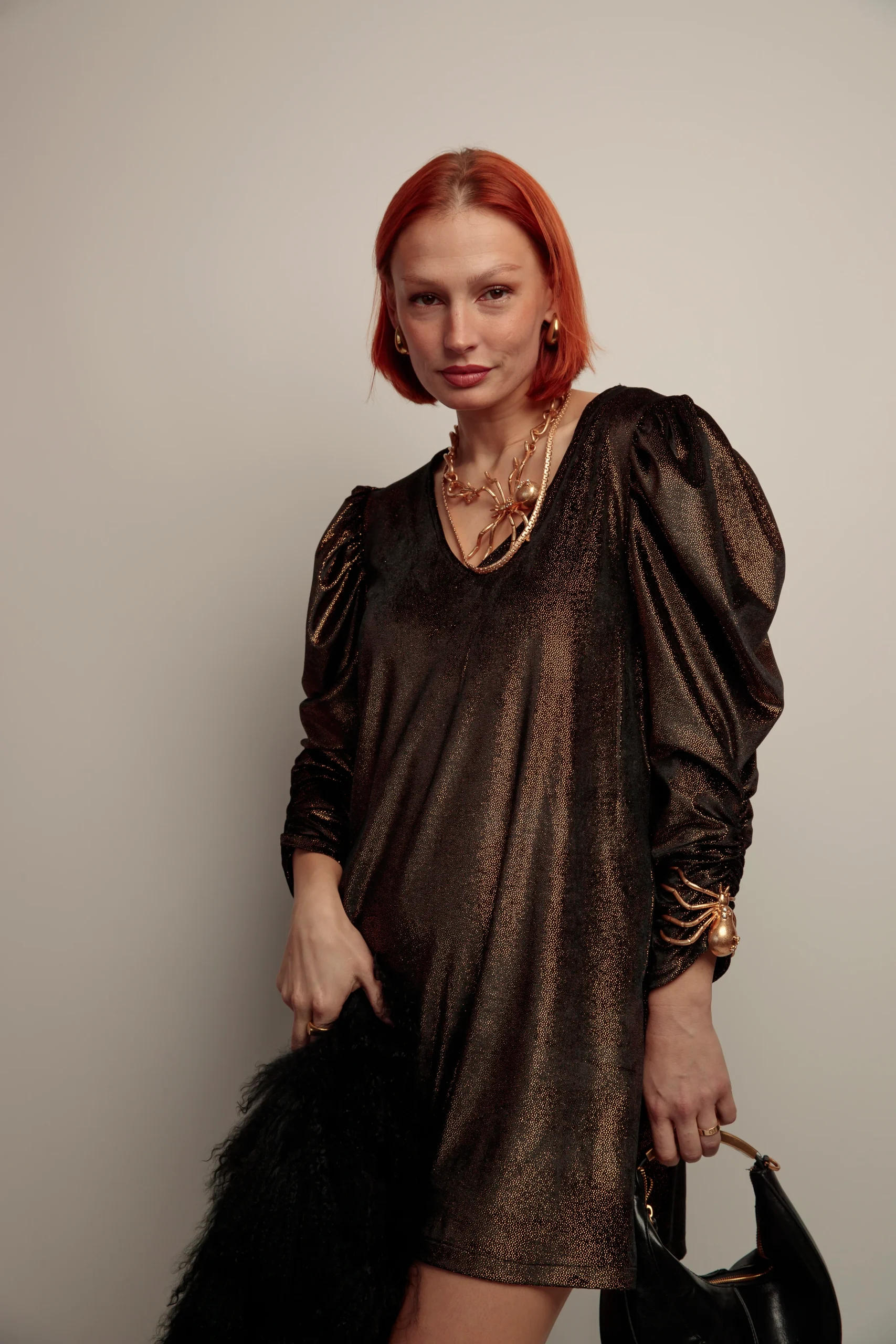 Vestido Pico Lupita Negro - Imagen 6