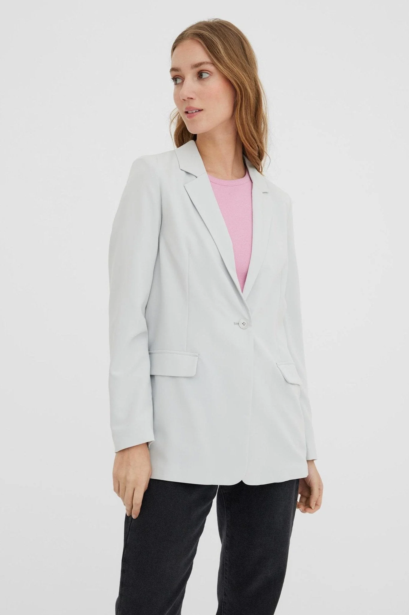 Zelda Blazer - Glacier Gray
