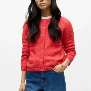 Cárdigan de punto Ágata - Poinsettia Melange