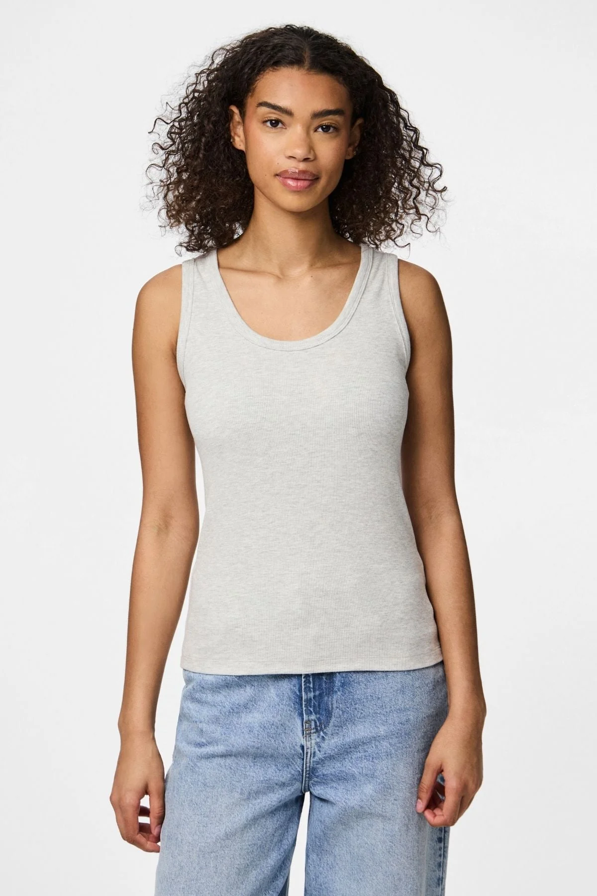 May Tank Top - Melange gris claro