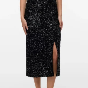 Falda de Halia - lentejuelas negras