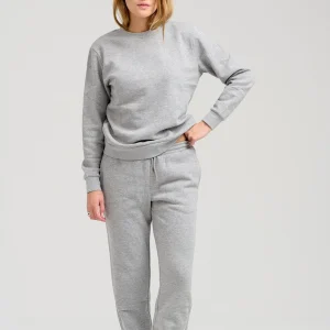 Basic SweatSuit con cuello redondo (melange gris claro) - paquete de ofertas (mujeres)