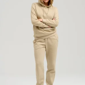 Basic SweatSuit with Holdie (Dark Beige) - Paquete (mujeres)