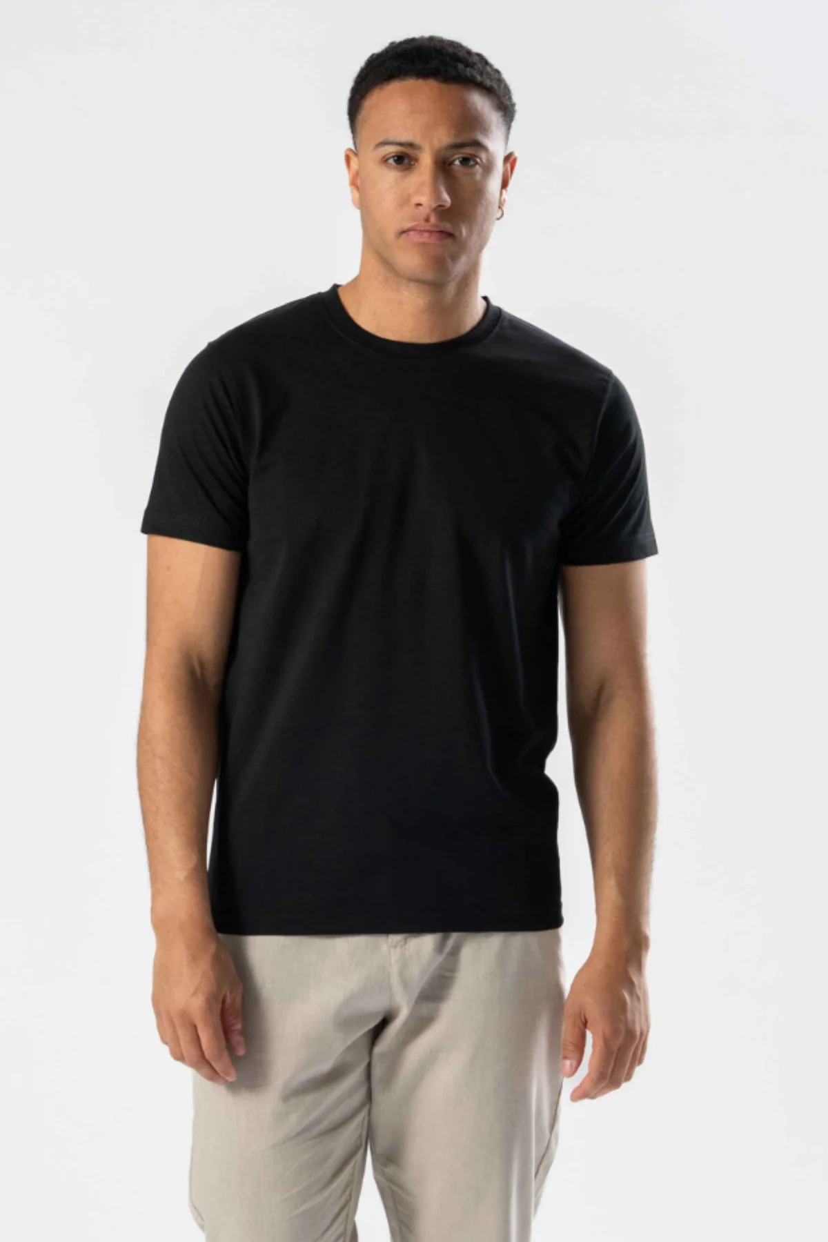 Regular Camiseta - Negro