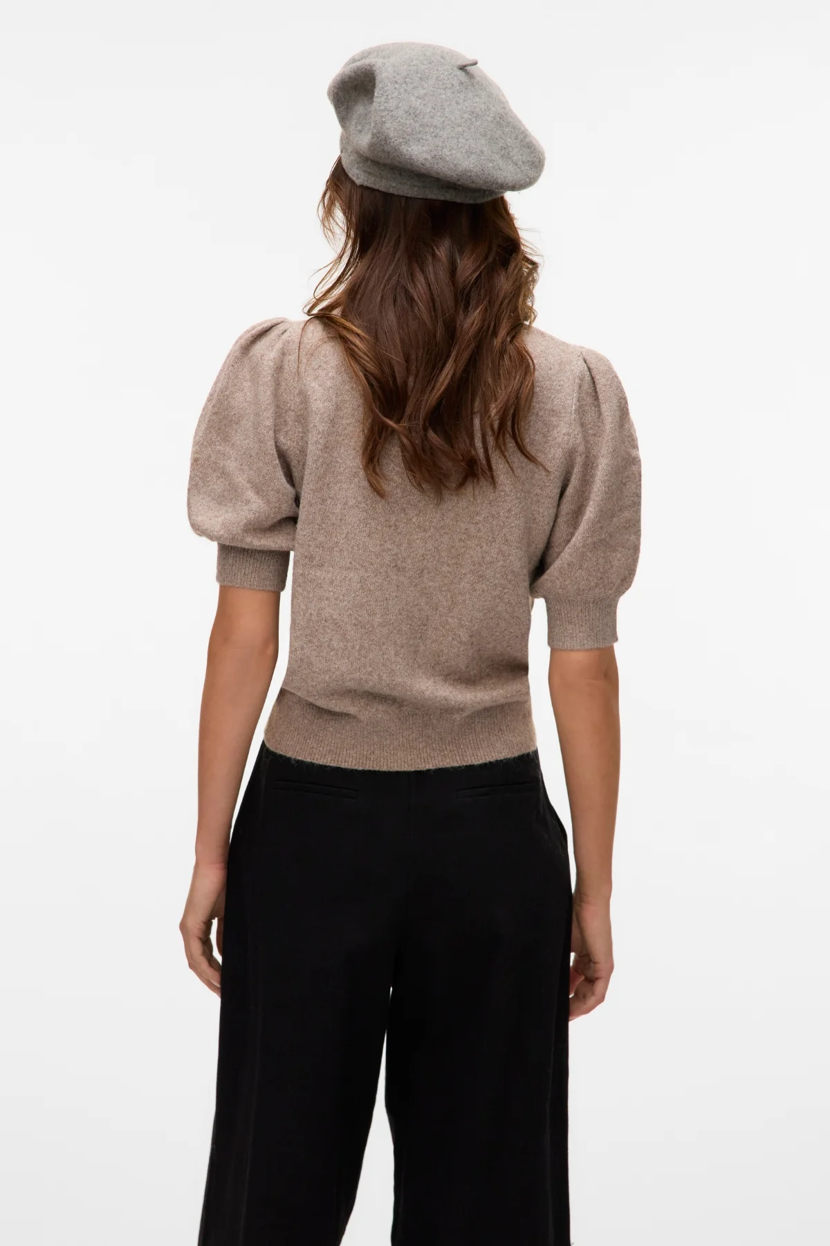 Jersey Doffy con cuello redondo - Moon Rock Melange - Imagen 5