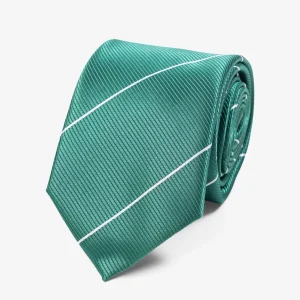 Corbata - rayas verdes/blancas