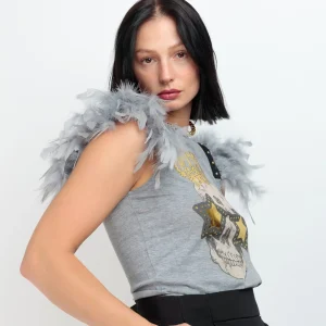 Camiseta Plumas Skull Festival