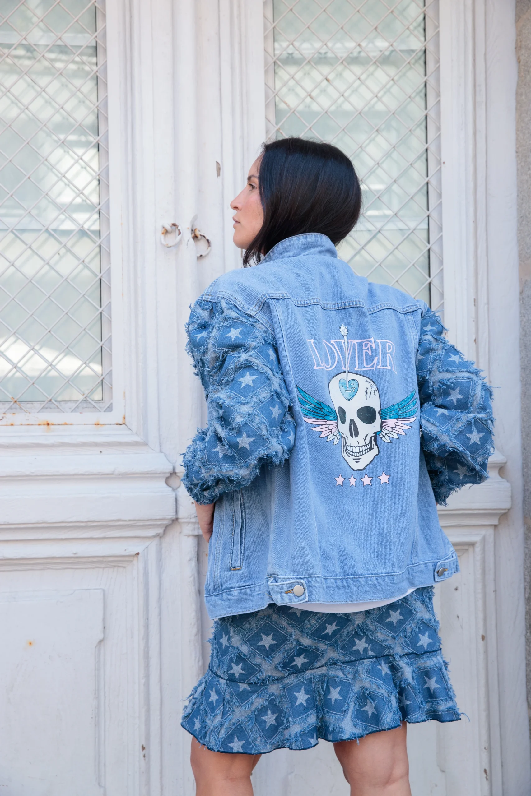 Cazadora Abullonada Skull Lover - Imagen 4