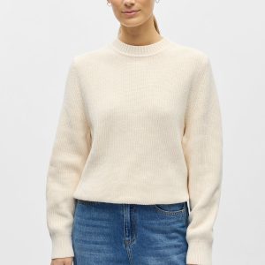 Jersey de punto Flo - Arena blanca