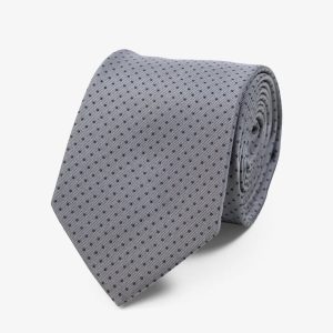 Corbata - gris/negro punteado