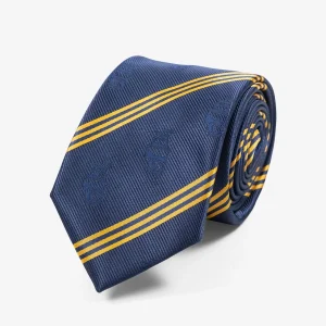 Corbata - azul marino/amarillo rayado