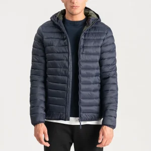 Chaqueta ligera con capucha - Azul marino