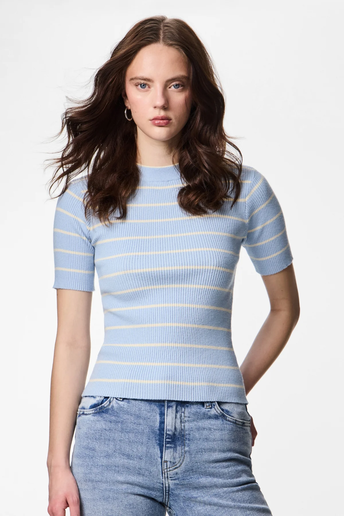 Punto Mira O-Cuello - Cashmere Blue Birch