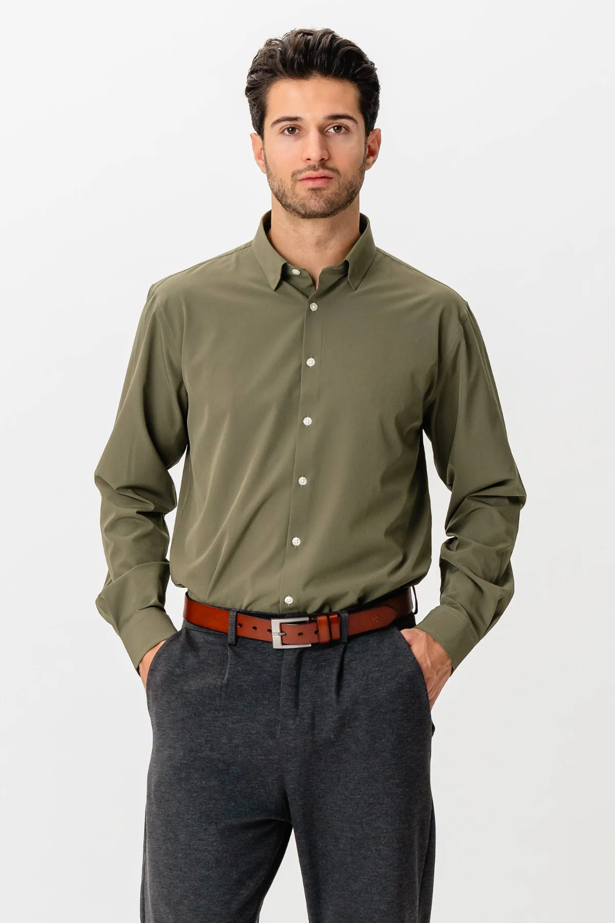 The Original Premium Performance Camisa - Oliva