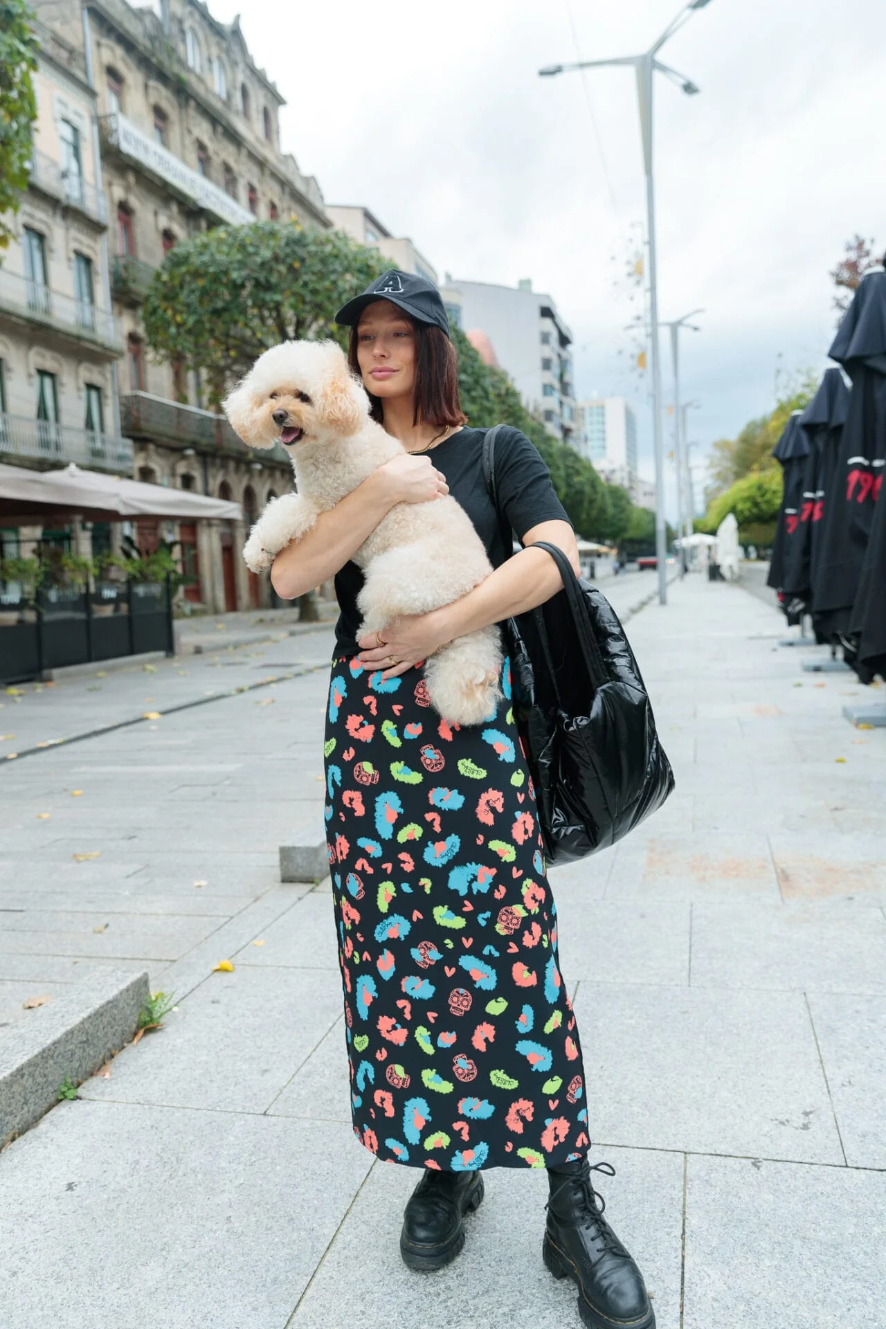 Falda Larga Print Skull - Imagen 3