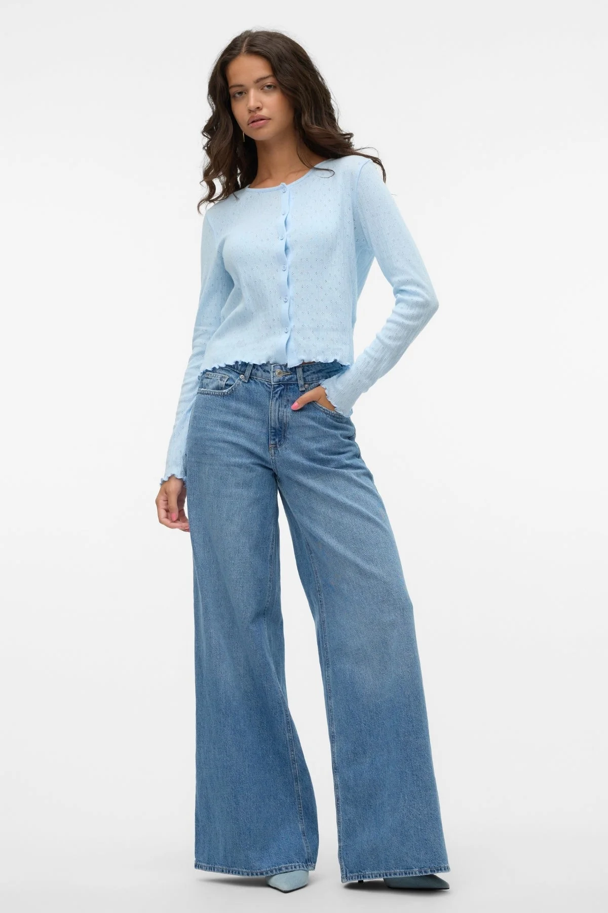 ISA Cárdigan de cuello O - Nantucket Breeze - Imagen 3