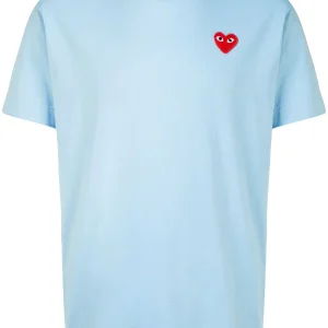N372O COMME DES GARÇONS PLAYS Camiseta Heart de algodón con logo