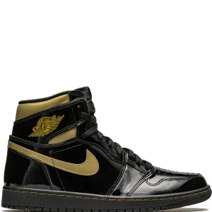 N370O AIR JORDAN 1 RETRO HIGH BLACK METALLIC GOLD (2020)
