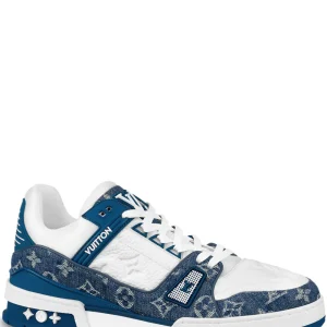 G5 Louis Vuitton LV Trainer Monogram Denim White Blue