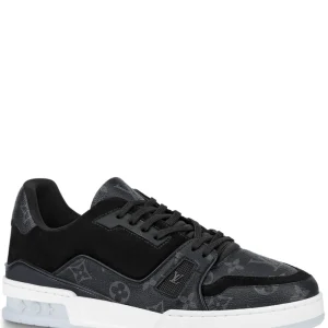 N370O LOUIS VUITTON LV MONOGRAM TOTAL BLACK SNEAKER TRAINER