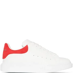 N375O PK Alexander McQueen tenis bajos Oversized Blanco Rojo