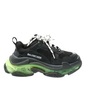 N370O Balenciaga tenis Triple S NEGRO VERDE