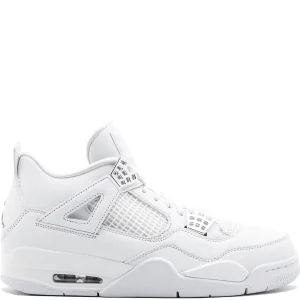 N372O air jordan retro 4 blanco metallic plata pure money