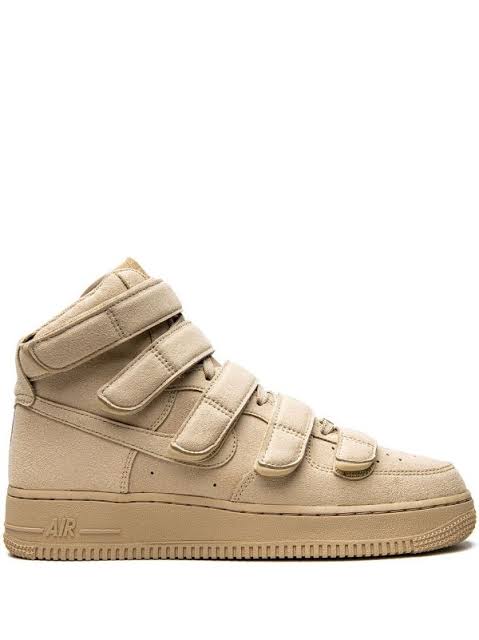 N372O Nike tenis Air Force 1 High Billie Eilish khaki camel gamuza