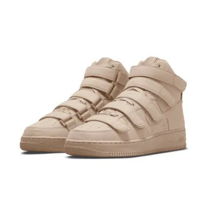N372O Nike tenis Air Force 1 High Billie Eilish khaki camel gamuza - Imagen 4