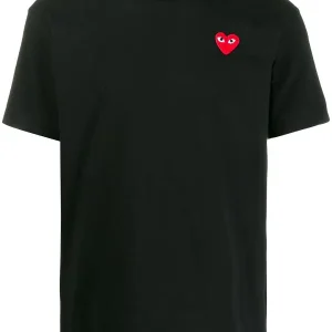 N372O COMME DES GARÇONS PLAYS Camiseta Heart de algodón con logo