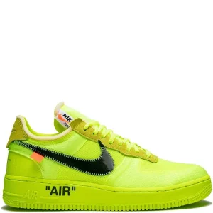 N370O Nike Air Force One off white neon Amarillo