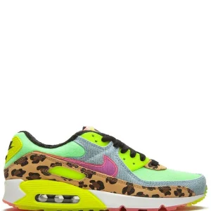 N370O Tenis bajos Air Max 90 LX Denim Leopard Print
