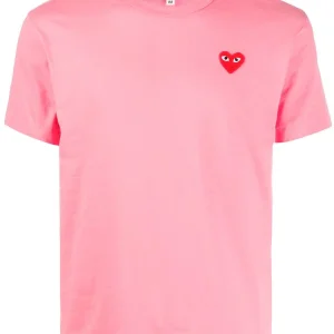 N372O COMME DES GARÇONS PLAYS Camiseta Heart de algodón con logo