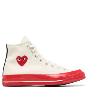 N373O Comme Des Garçons Play x Converse tenis altos Chuck 70