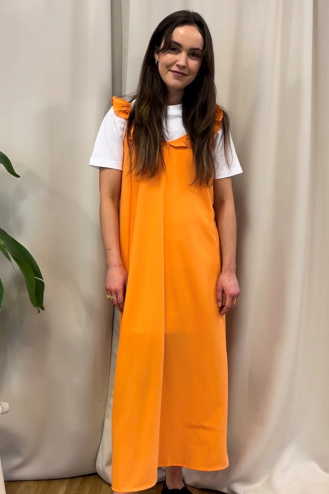 Vestido de Zora Midi - Orange Sun - Imagen 3