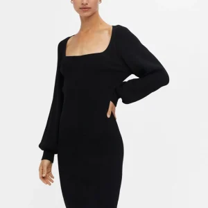 Vestido de punto de Agnes - Negro