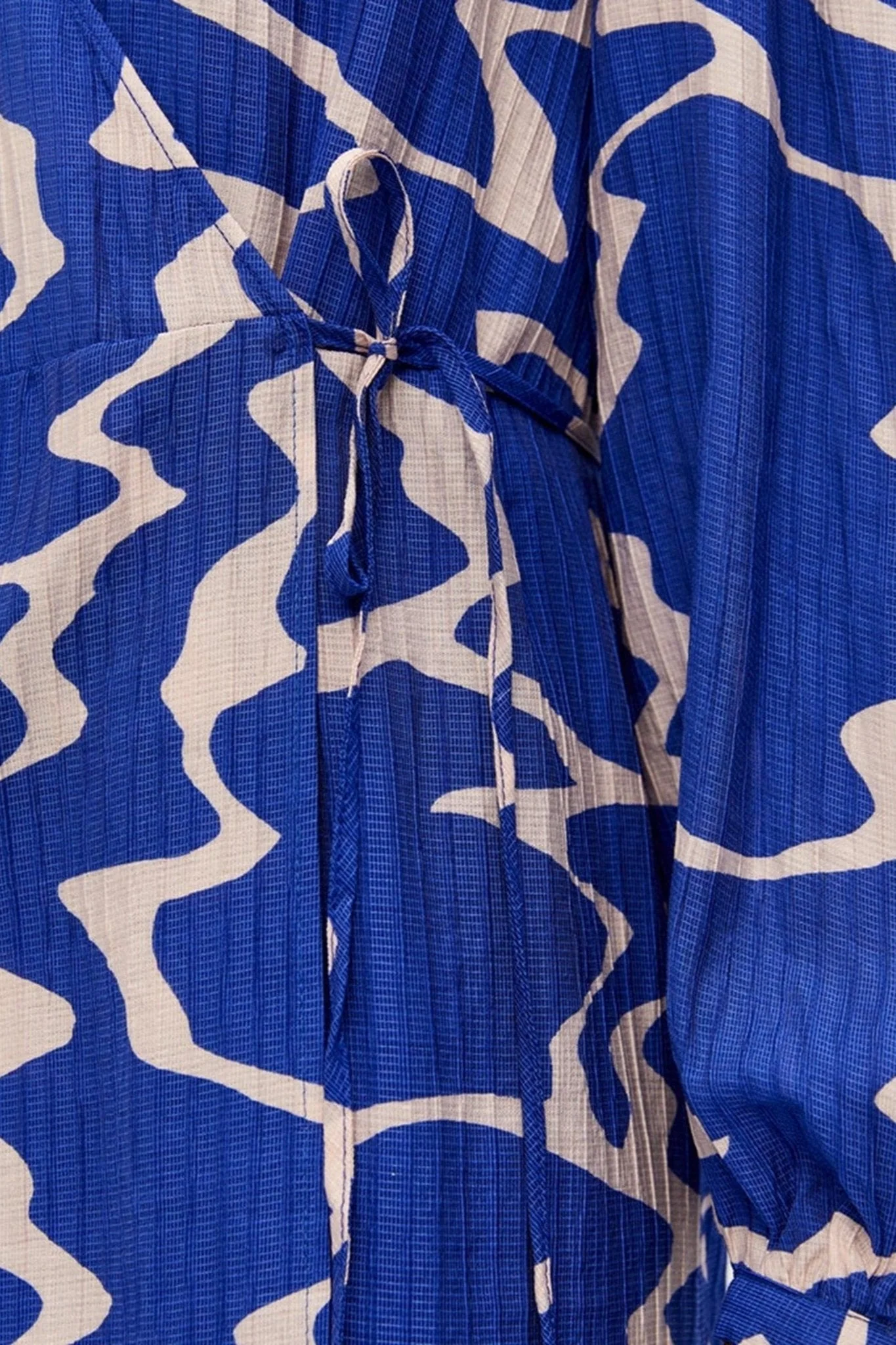 Vanja Wrap Kjole - Clematis azul - Imagen 3