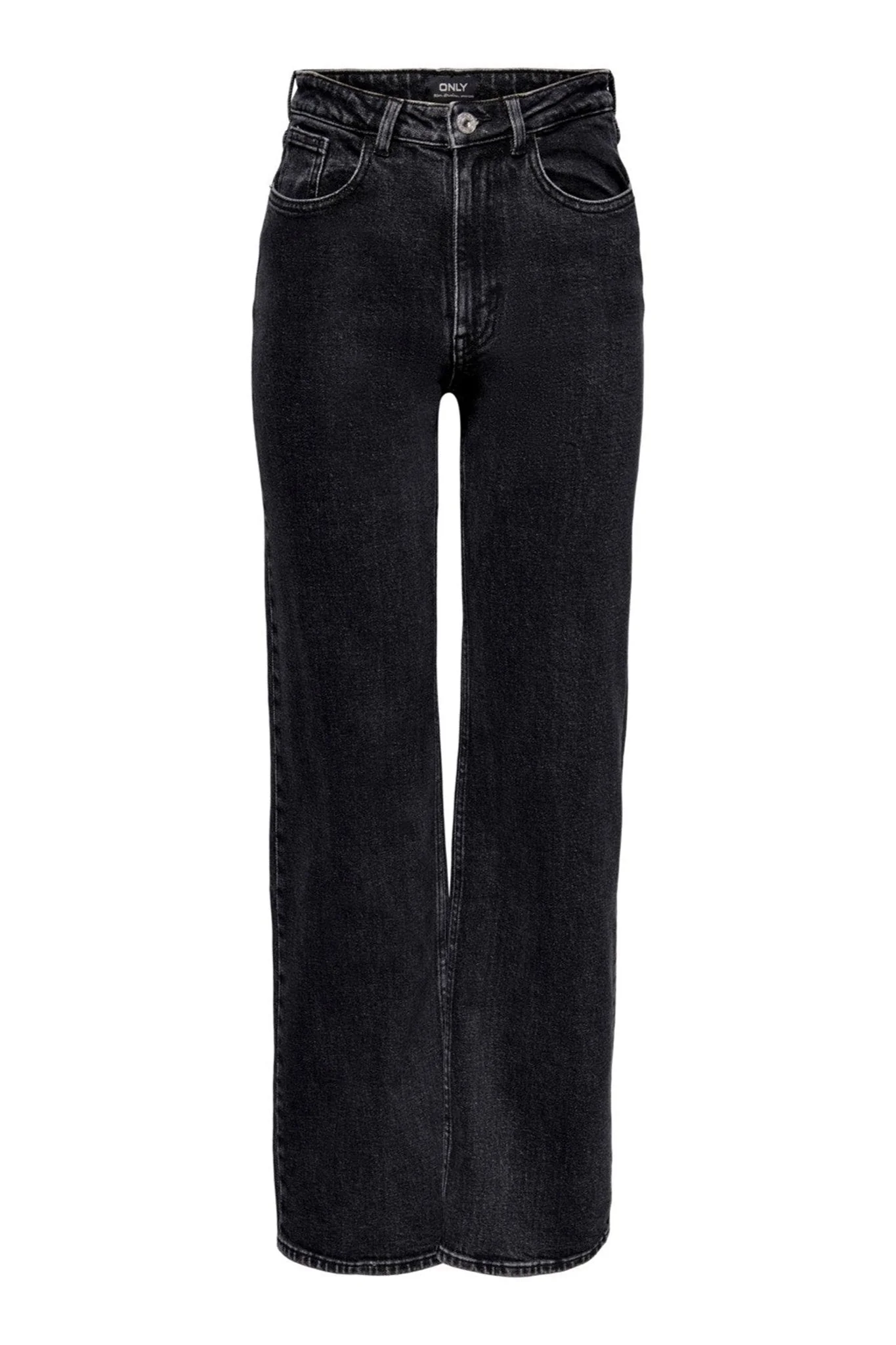 Jeans jugosos (pierna ancha) - denim negro