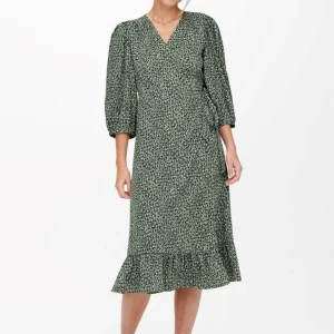 Vestido Midi Midi de Olivia 3/4 - Balsam Green
