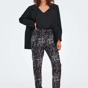 Mille Bukser - Sort M. Hvide Striber