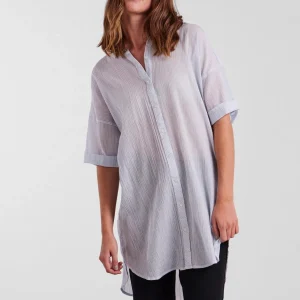 Terra Lang Skjorte - Kentucky Blue