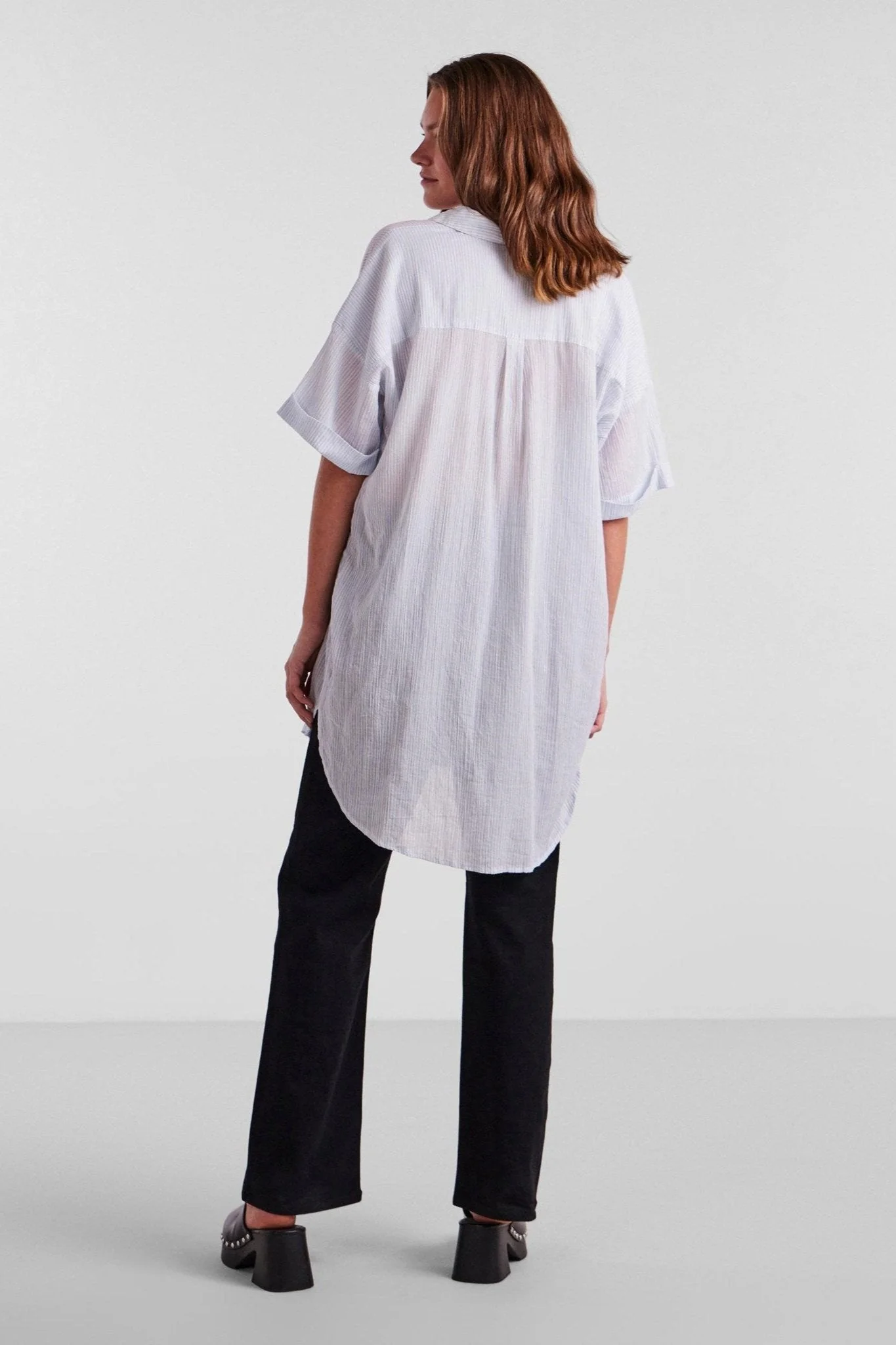 Terra Lang Skjorte - Kentucky Blue - Imagen 3