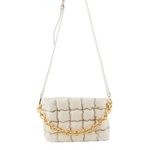 Nicoline Skuldertaske - White antiguo